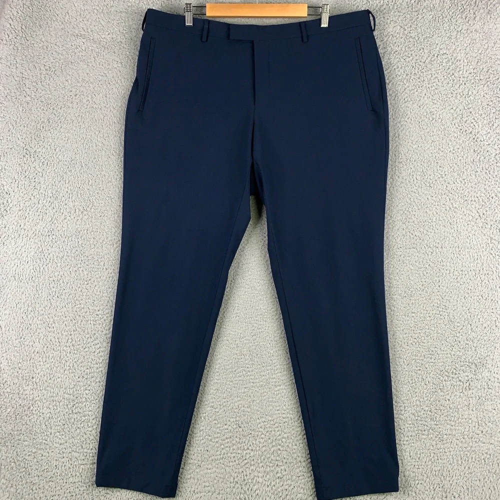 Sene Soho Flex 2 Piece Suit Custom 48R Navy Stretch Performance Pants 40x32